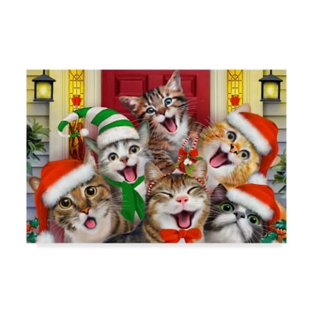 Howard Robinson 'Christmas Kittens' Canvas Art,16x24
